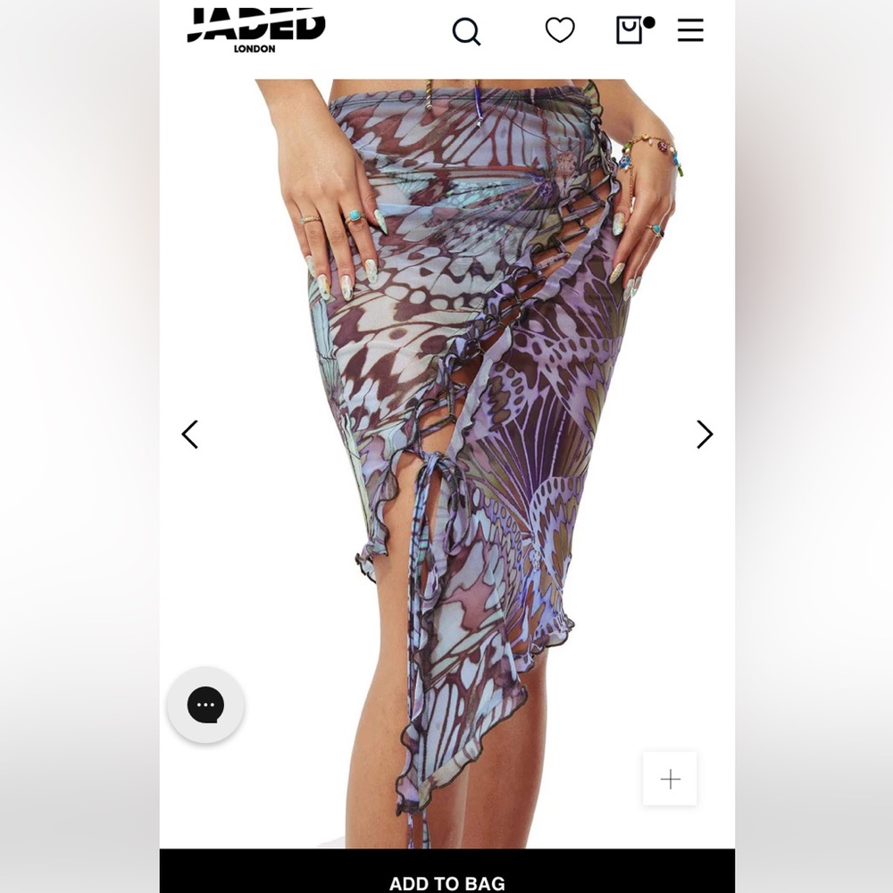 LOOKING FOR Butterfly asymmetrical skirt